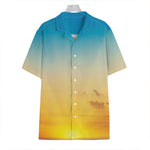 Sunrise Horizon Print Hawaiian Shirt