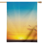 Sunrise Horizon Print House Flag