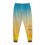 Sunrise Horizon Print Jogger Pants