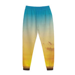 Sunrise Horizon Print Jogger Pants