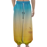 Sunrise Horizon Print Lantern Pants