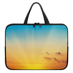 Sunrise Horizon Print Laptop Sleeve With Handle