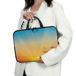 Sunrise Horizon Print Laptop Sleeve With Handle