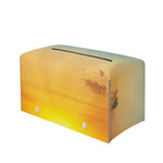 Sunrise Horizon Print Leather Tissue Box Cover