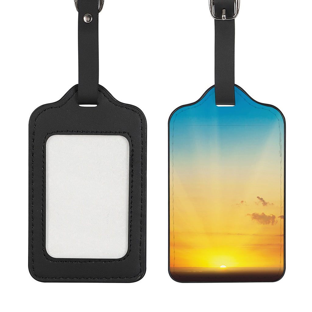 Sunrise Horizon Print Luggage Tag