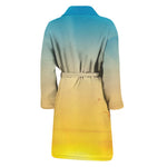 Sunrise Horizon Print Men's Bathrobe