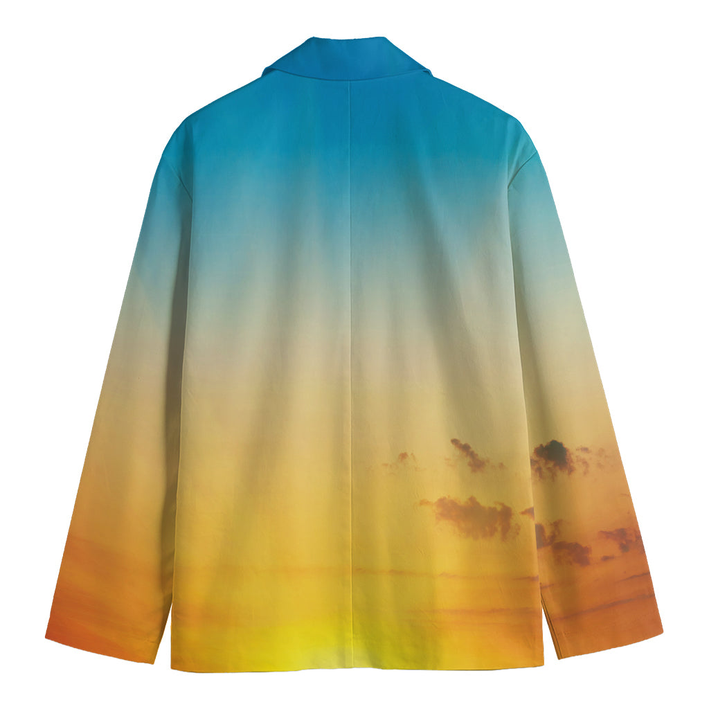 Sunrise Horizon Print Men's Blazer