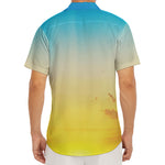 Sunrise Horizon Print Men's Deep V-Neck Shirt
