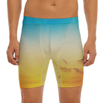 Sunrise Horizon Print Men's Long Boxer Briefs