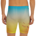 Sunrise Horizon Print Men's Long Boxer Briefs