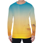Sunrise Horizon Print Men's Long Sleeve T-Shirt