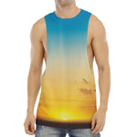 Sunrise Horizon Print Men's Muscle Tank Top