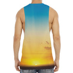 Sunrise Horizon Print Men's Muscle Tank Top