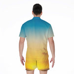 Sunrise Horizon Print Men's Rompers