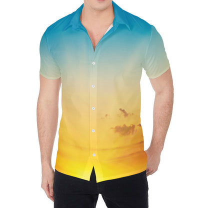 Sunrise Horizon Print Men's Shirt