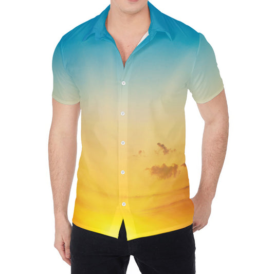 Sunrise Horizon Print Men's Shirt