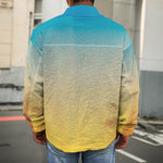 Sunrise Horizon Print Men's Shirt Jacket