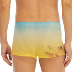 Sunrise Horizon Print Men's Short Boxer Briefs