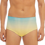 Sunrise Horizon Print Men's Triangle Swim Briefs