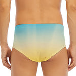Sunrise Horizon Print Men's Triangle Swim Briefs