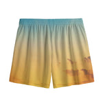 Sunrise Horizon Print Mesh Shorts