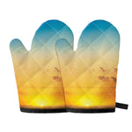 Sunrise Horizon Print Oven Mitts