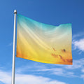 Sunrise Horizon Print Polyester Flag
