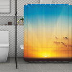 Sunrise Horizon Print Polyester Shower Curtain