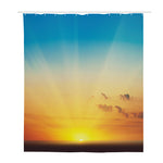 Sunrise Horizon Print Polyester Shower Curtain