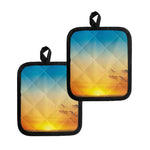 Sunrise Horizon Print Pot Holders