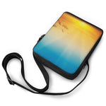 Sunrise Horizon Print Rectangular Crossbody Bag