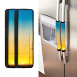 Sunrise Horizon Print Refrigerator Handle Covers