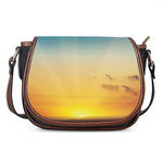 Sunrise Horizon Print Saddle Bag