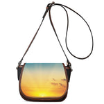 Sunrise Horizon Print Saddle Bag