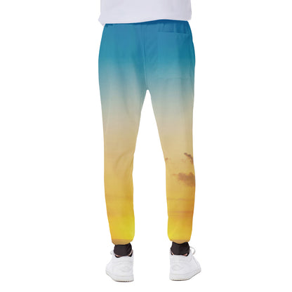 Sunrise Horizon Print Scuba Joggers
