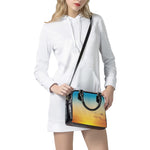 Sunrise Horizon Print Shoulder Handbag