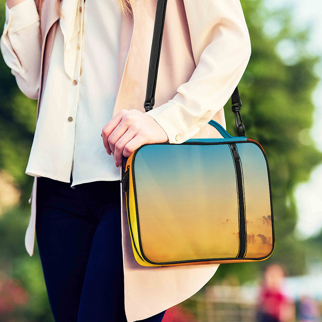 Sunrise Horizon Print Shoulder Strap Bible Bag