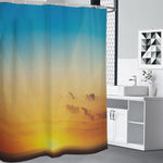 Sunrise Horizon Print Shower Curtain