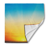 Sunrise Horizon Print Silk Bandana