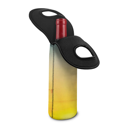 Sunrise Horizon Print Single Neoprene Wine Tote