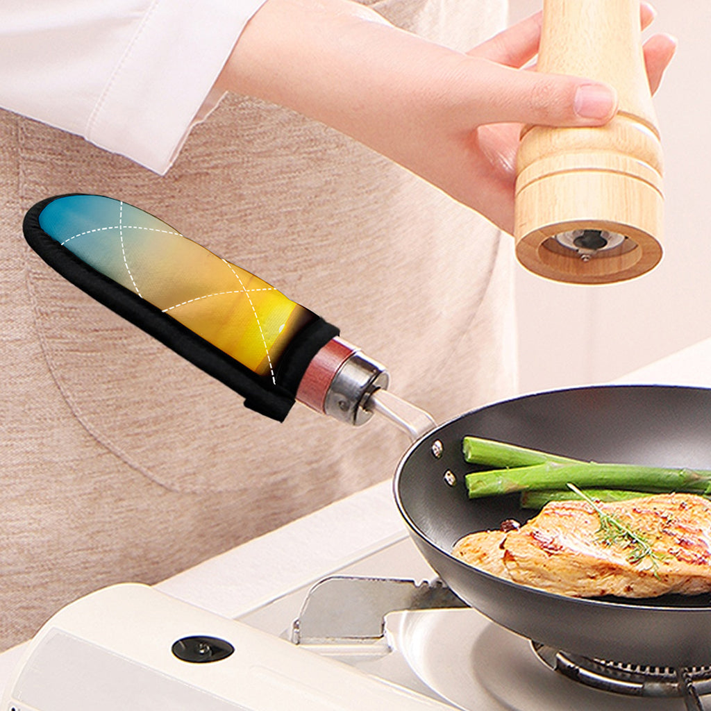 Sunrise Horizon Print Skillet Handle Cover