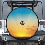 Sunrise Horizon Print Tire Cover With Camera Hole
