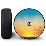 Sunrise Horizon Print Tire Cover With Camera Hole