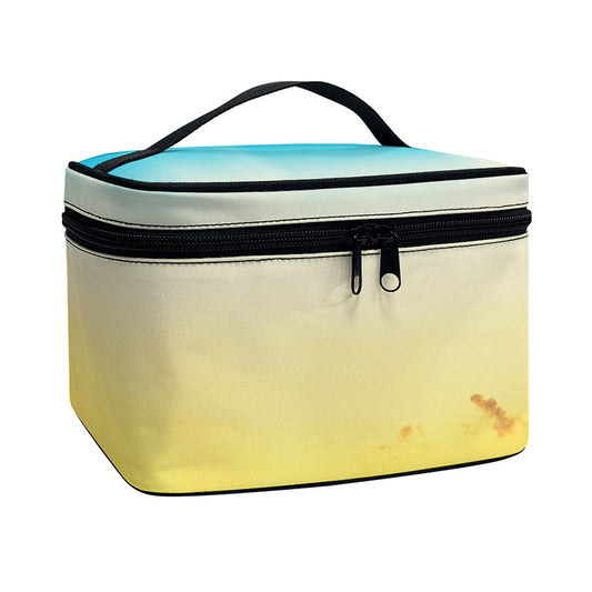 Sunrise Horizon Print Travel Makeup Bag