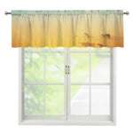 Sunrise Horizon Print Window Valance