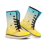Sunrise Horizon Print Winter Boots