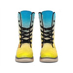 Sunrise Horizon Print Winter Boots