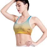 Sunrise Horizon Print Women's Sports Bra
