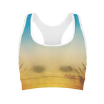 Sunrise Horizon Print Women's Sports Bra