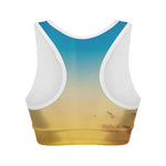 Sunrise Horizon Print Women's Sports Bra